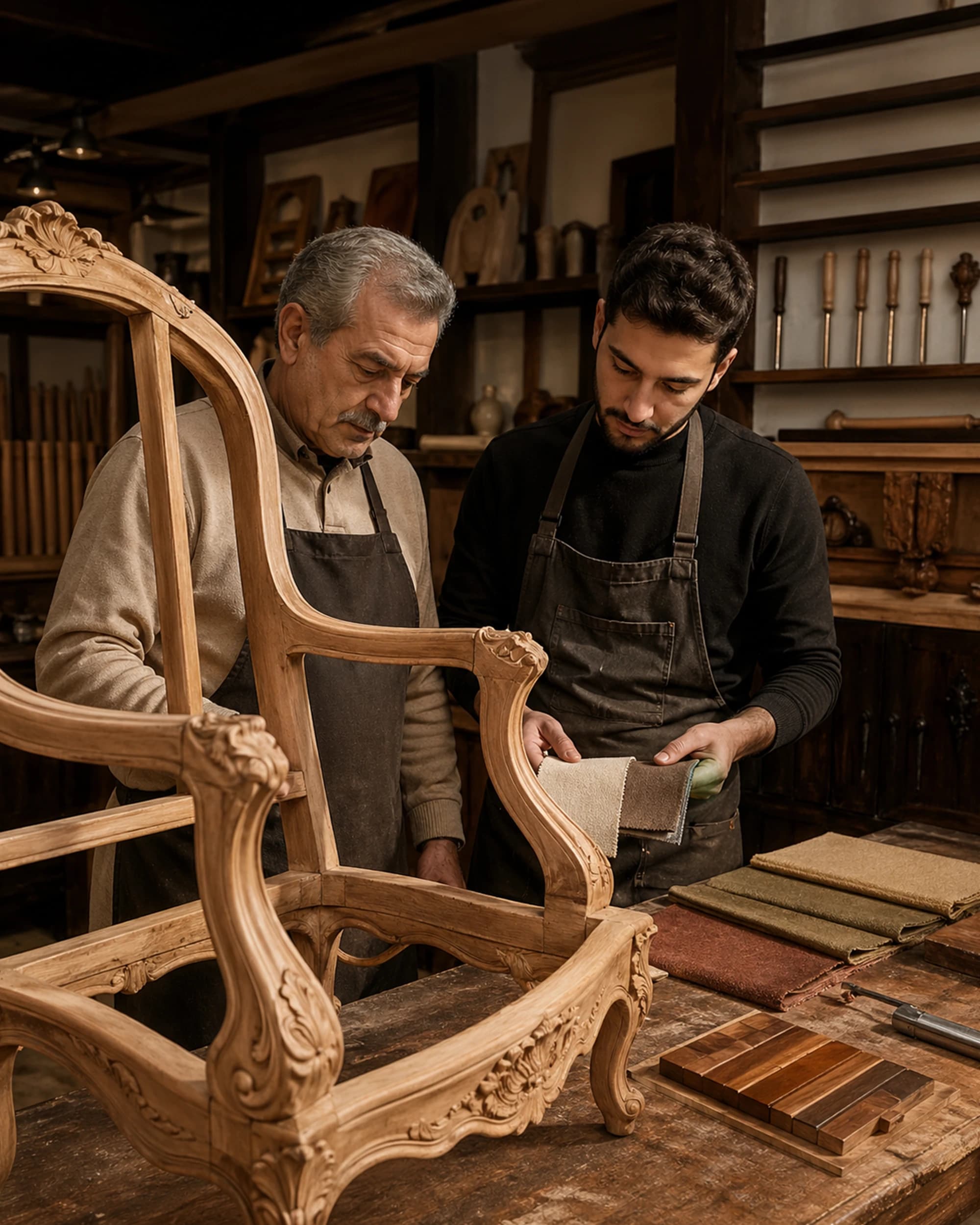 Homlux atölyesinde üretim aşaması