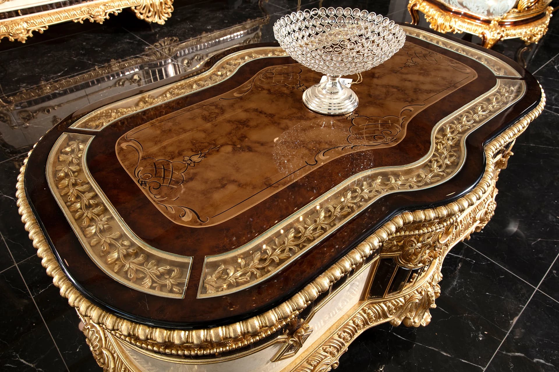 Payitaht Walnut Sofa Set 16
